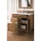 James Martin Vanities Bristol 36in Single Vanity, Saddle Brown w/ 3 CM White Zeus Quartz Top 157-V36-SBR-3WZ - alternate 3